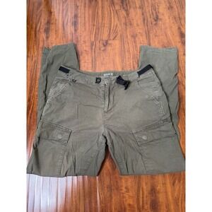 Roark Campover Pants Mens 30x32 Green Cargo Drawcord Stretch Ripstop Pockets